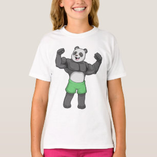 Panda som Bodybyggare i Bodybuilding T Shirt