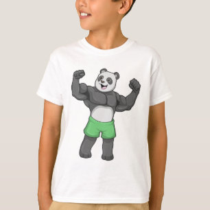 Panda som Bodybyggare i Bodybuilding T Shirt