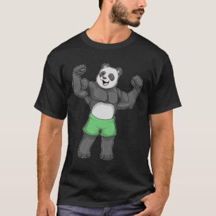 Panda som Bodybyggare i Bodybuilding T Shirt