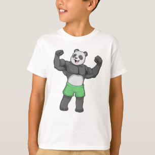 Panda som Bodybyggare i Bodybuilding T Shirt