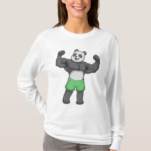 Panda som Bodybyggare i Bodybuilding T Shirt