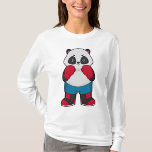 Panda som Boxer med Boxinghandskar T Shirt
