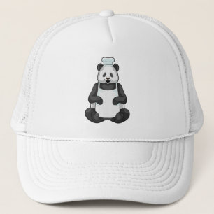 Panda som Chef med kokning Keps