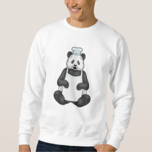Panda som Chef med kokning Lång Ärmad Tröja