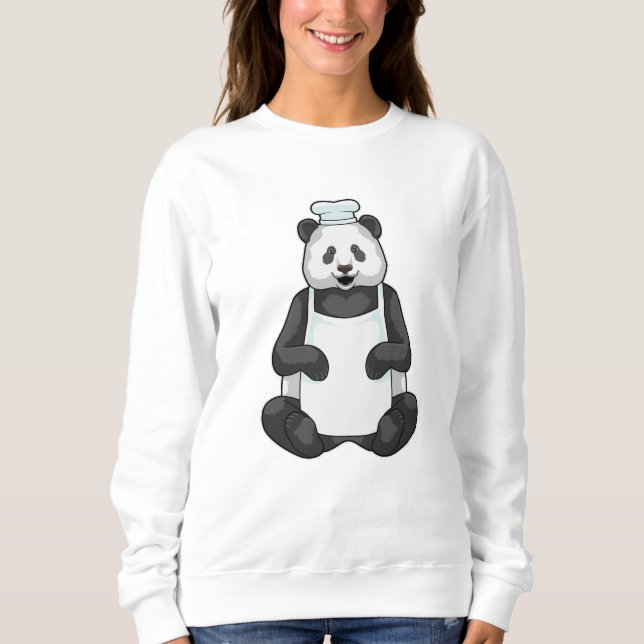 Panda som Chef med kokning T Shirt (Framsida)