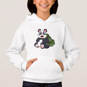 Panda som Hiker med ryggsäck T Shirt