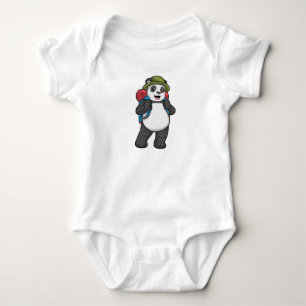 Panda som Hiker med ryggsäck T Shirt
