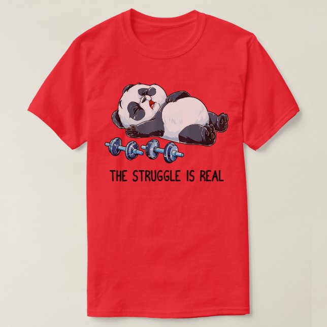 Panda som kampen består av är äkta viktningsgy t shirt (Design framsida)