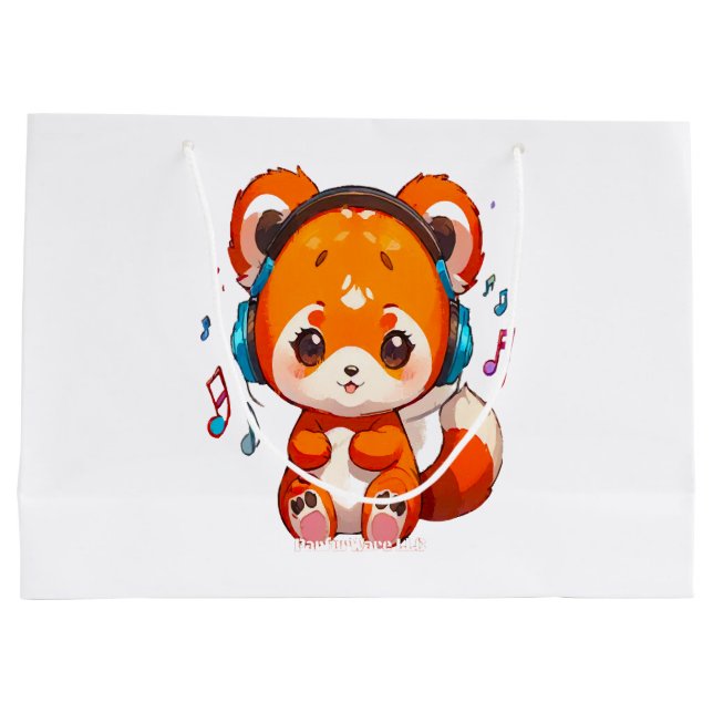 Panda som lyssnar på Kpop-musik (Baksidan)