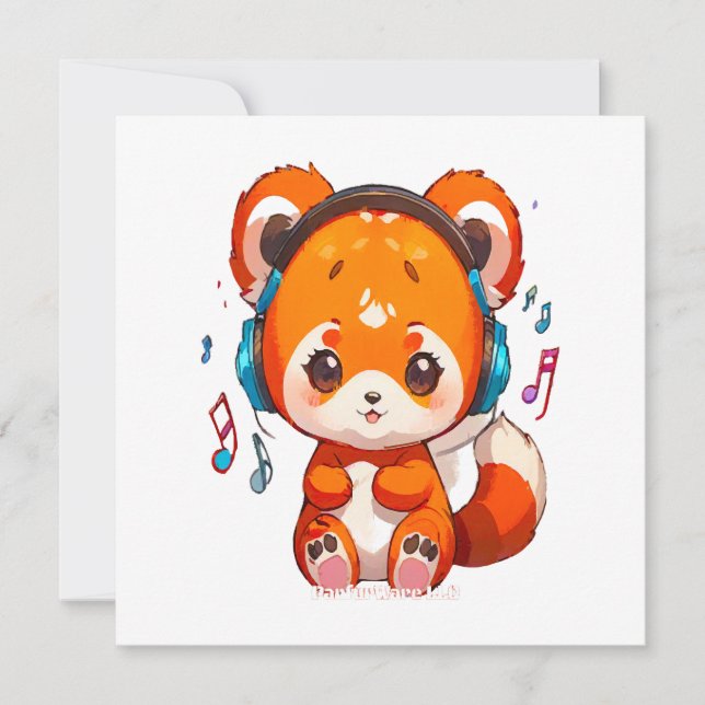 Panda som lyssnar på Kpop-musik (Framsida)