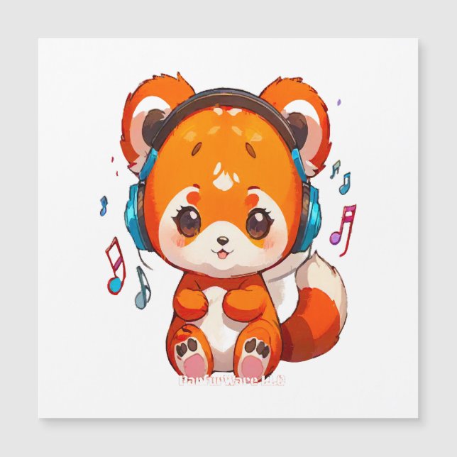 Panda som lyssnar på Kpop-musik (Framsida)