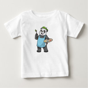 Panda som målare med penseln & Färg T Shirt