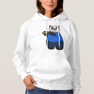 Panda som musiker med flöjt t shirt