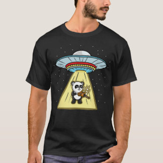 Panda som spelar violin Ufo T Shirt
