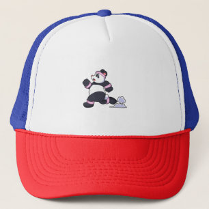 Panda som Springer vid körning Keps