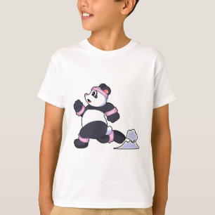 Panda som Springer vid körning T Shirt
