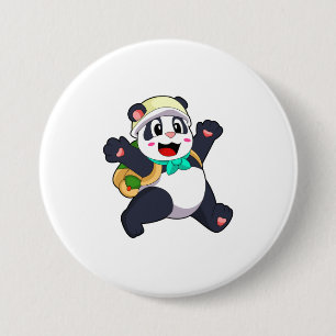 Panda som Student Knapp