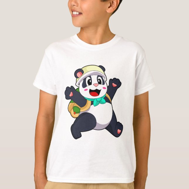 Panda som Student T Shirt (Framsida)