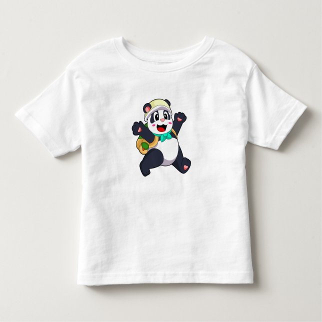 Panda som Student T Shirt (Framsida)