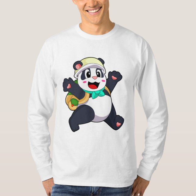 Panda som Student T Shirt (Framsida)