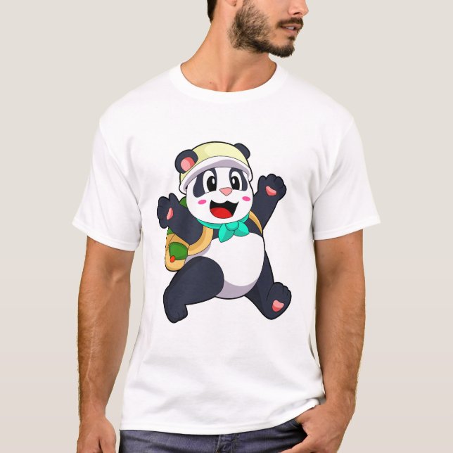 Panda som Student T Shirt (Framsida)