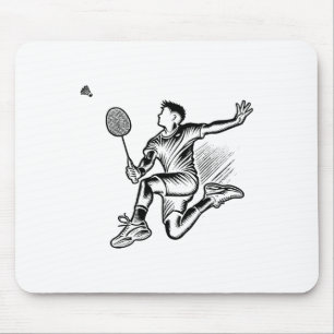 Panda Spela Badminton Player Shuttle Musmatta