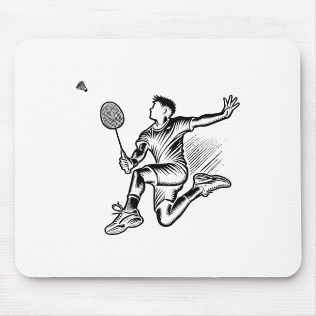 Panda Spela Badminton Player Shuttle Musmatta (Framsidan)