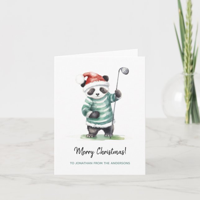 Panda spelar golfjul kort (Framsida)