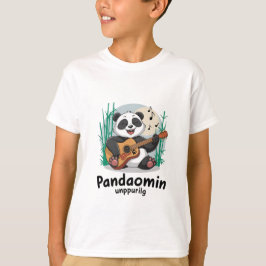 Panda Spelare Guitar - Cute Musical Panda T Shirt