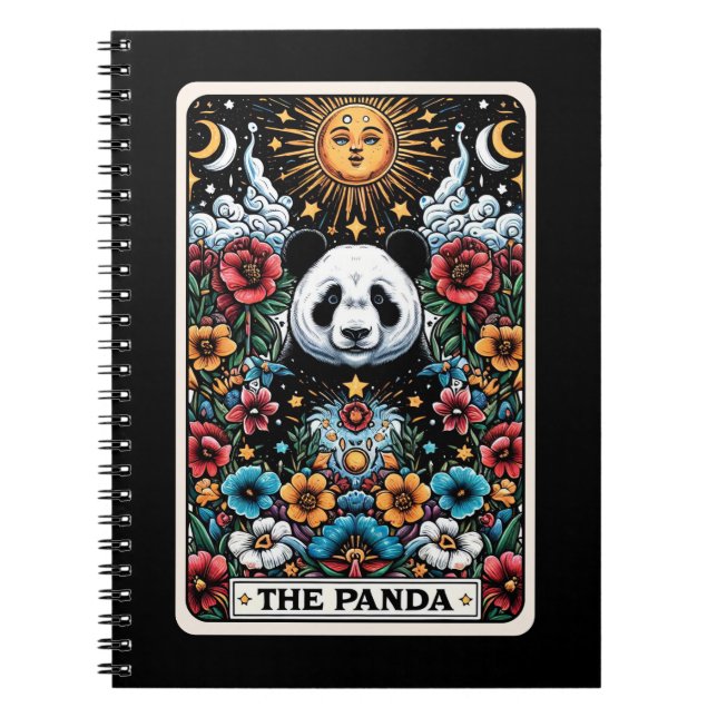 Panda Spirit Tarot Card bärbar dator Anteckningsbok (Framsidan)