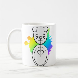 Panda splatz. kaffemugg