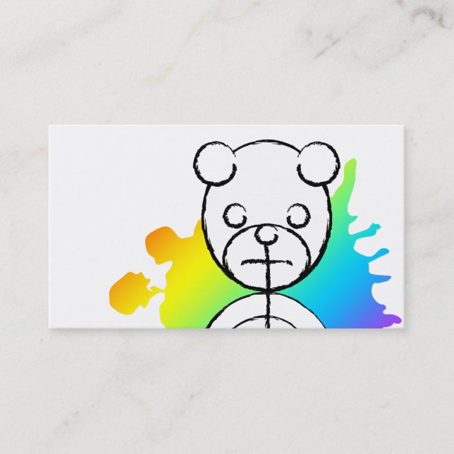 Panda splatz. visitkort (Framsida)