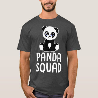 PANDA SQUAD Cute Panda Lover Gift Toddlers Girls T Shirt