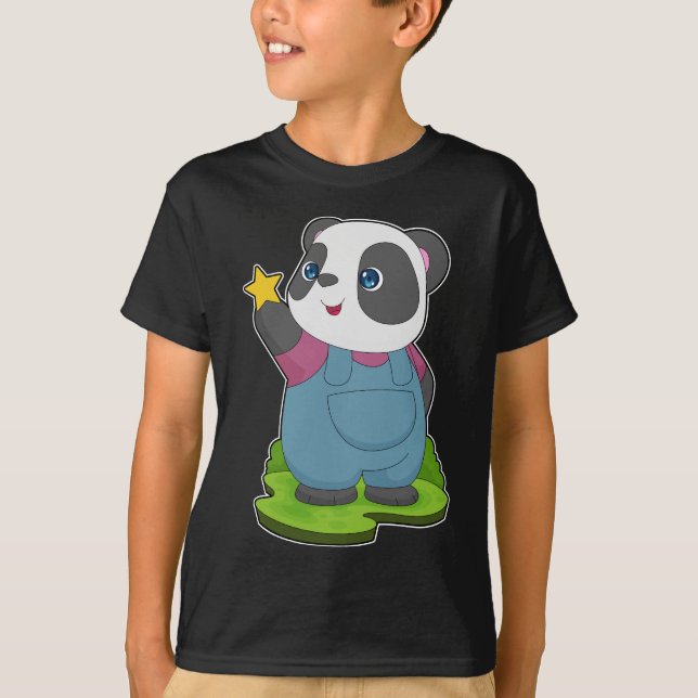 Panda Star T Shirt (Framsida)