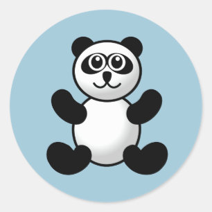 Panda Stickers Runt Klistermärke