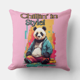 Panda Stil | Blue Jacka Artwork Kudde