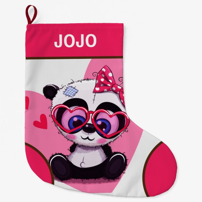 panda stor julstrumpa (Framsidan)