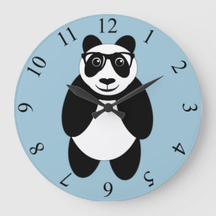 Panda Stor Klocka