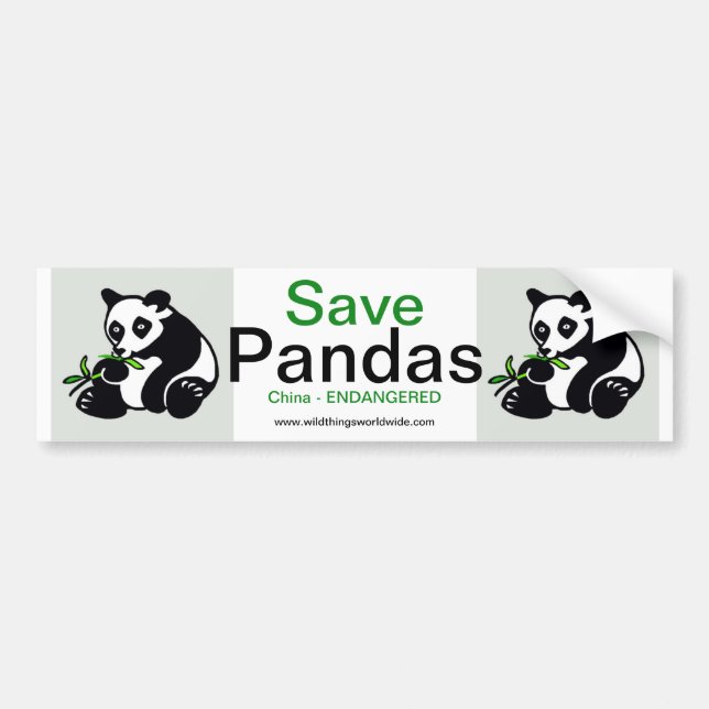 Panda - stötdekal bildekal (Framsidan)