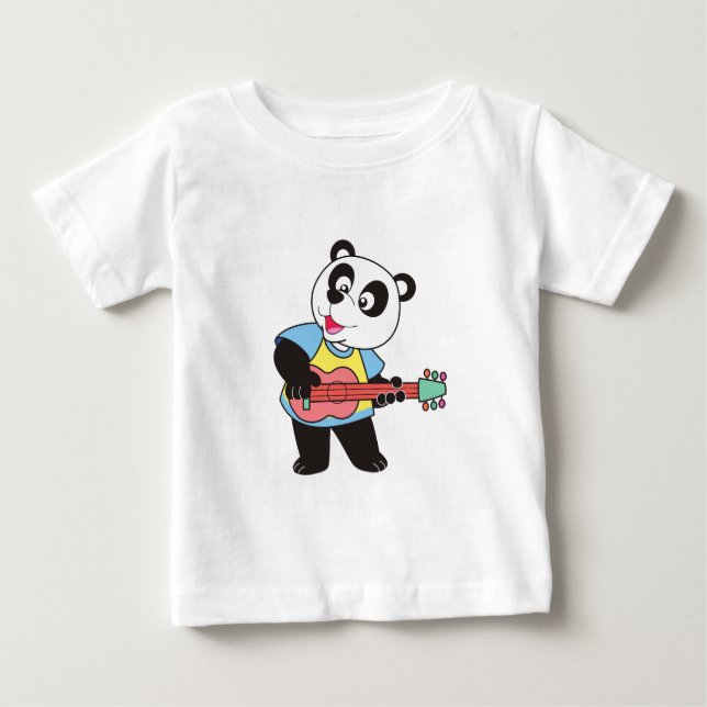 "Panda Sylt: Adsible Rockstar on Strings T Shirt (Framsida)