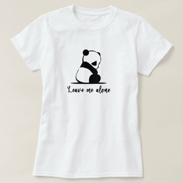 Panda T-shirt Cute Giant Panda Ledsen Panda Shirt (Design framsida)