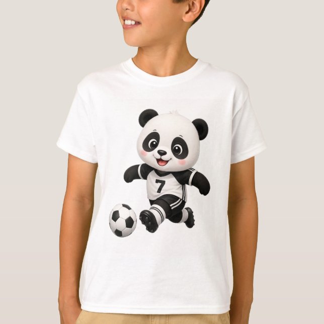 Panda T-shirt för fotboll (Framsida)