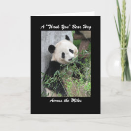Panda Tack Bear Hug över Miles Card Kort