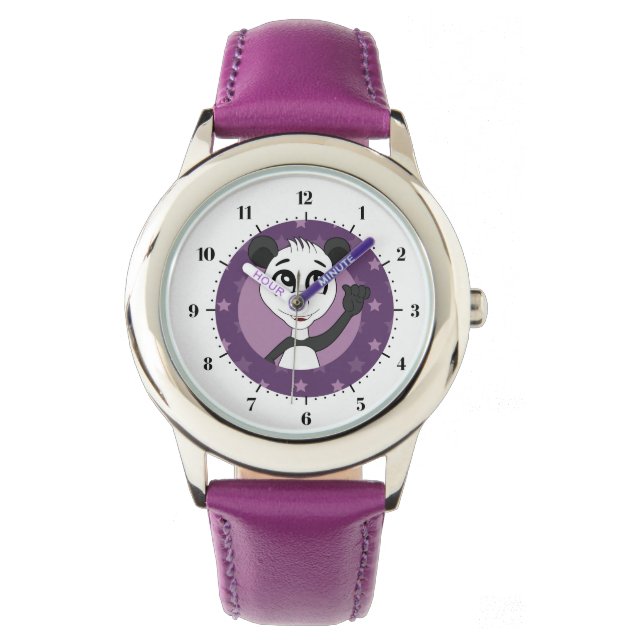 Panda- tecknad armbandsur (Framsida)