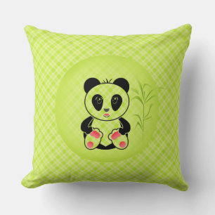 Panda, tecknad film, barn kudde