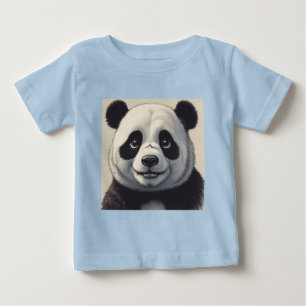 Panda Tecknad Teckning Art T Shirt