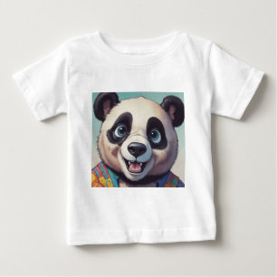 Panda Tecknad Teckning Art T Shirt