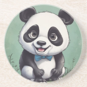 Panda Tecknad Teckning Art Underlägg