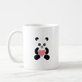 Panda Teddybjörn med hjärta Kaffemugg