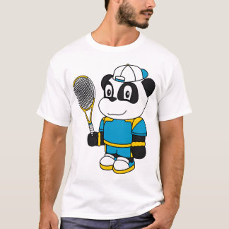 Panda - tennisspelare tee